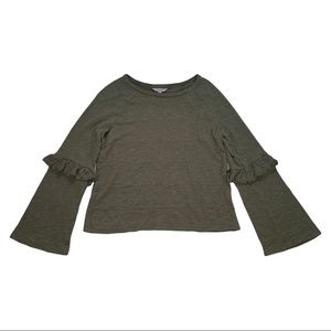 Lucky Brand Olive Long Sleeve Top